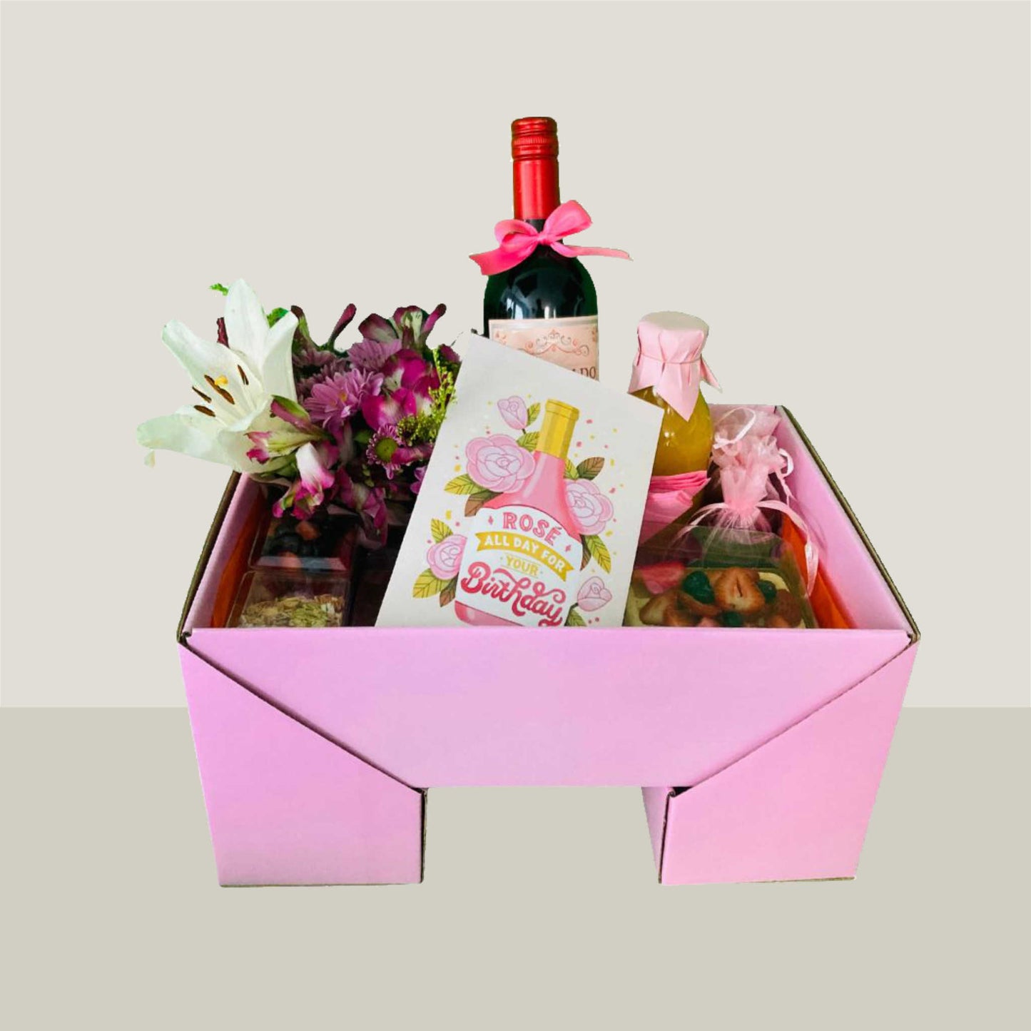 Desayuno Romántico a Domicilio con Vino Tinto y Pastel en CD Juárez