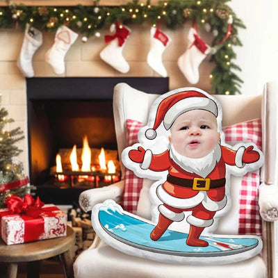 Cojín Navideño Mágico Personalizado: La Cara de tu Niño (Fotomontaje)