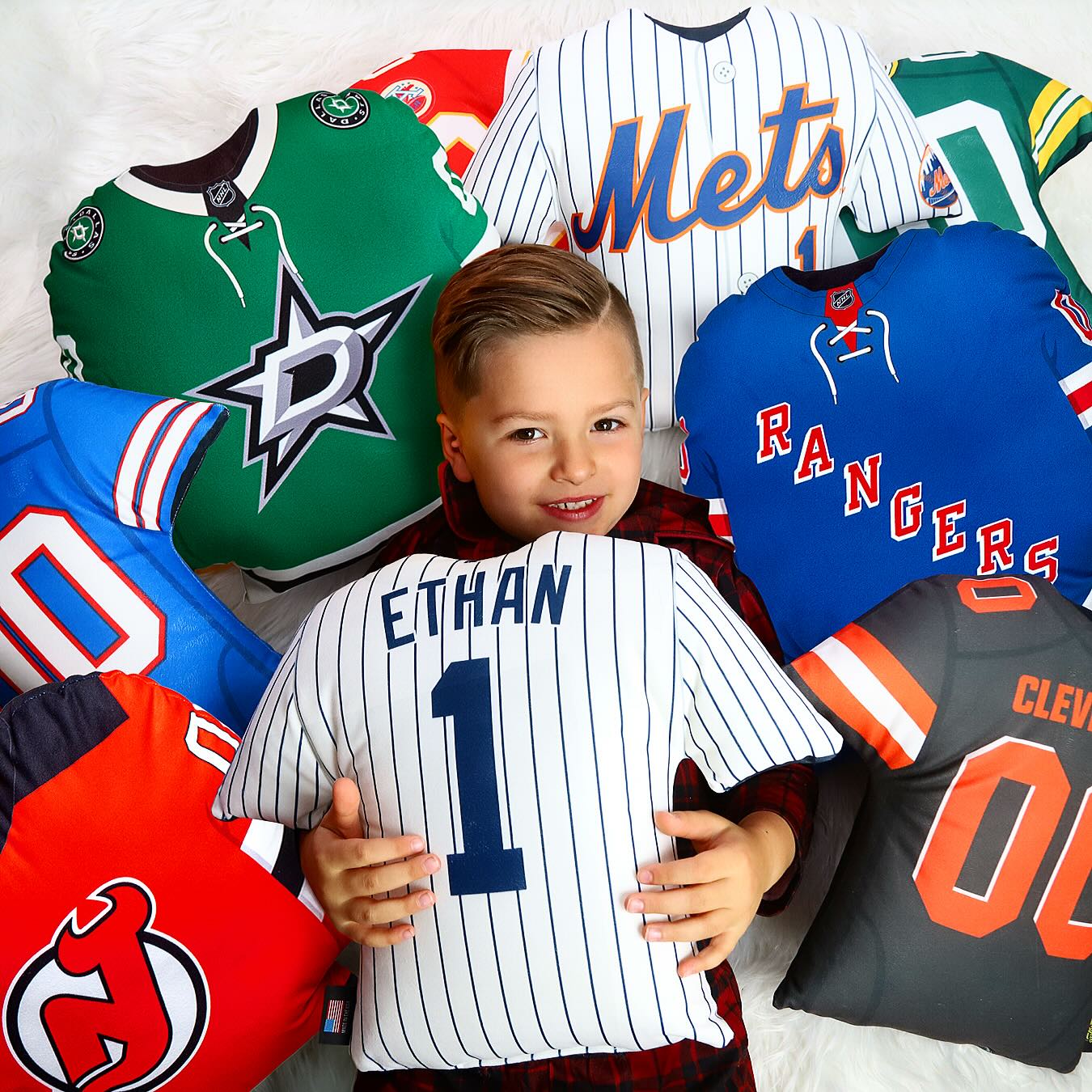 Almohada Jersey Personalizable con Nombre y Número