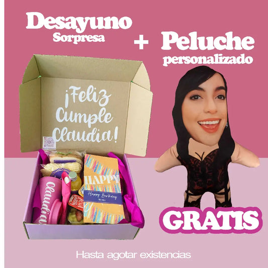 Desayuno Sorpresa y regalo  ¡Almohada Personalizada GRATIS!