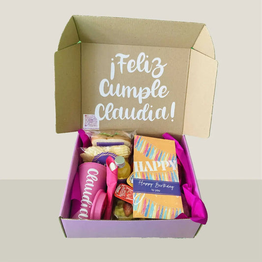Box Birthday Color Rosa Desayuno Sorpresa de Cumpleanos