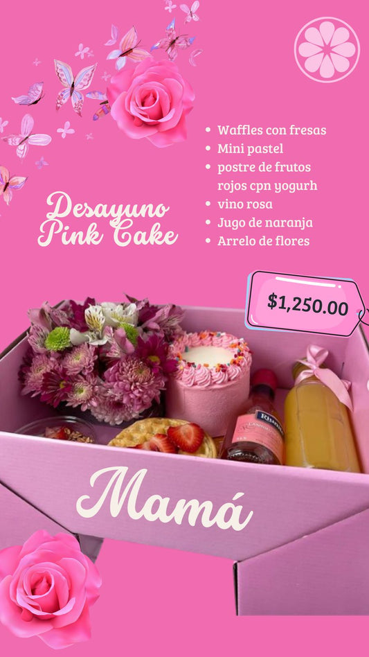 🎀 Desayuno Sorpresa - Pink Cake Para Mamá
