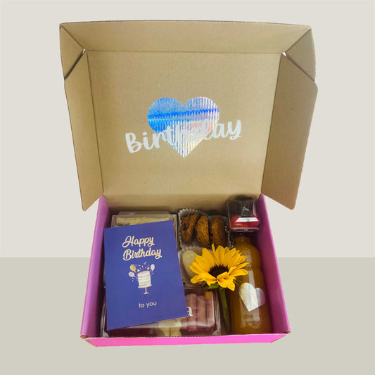 Box Girasol Desayuno Sorpresa a Domicilio con Flor