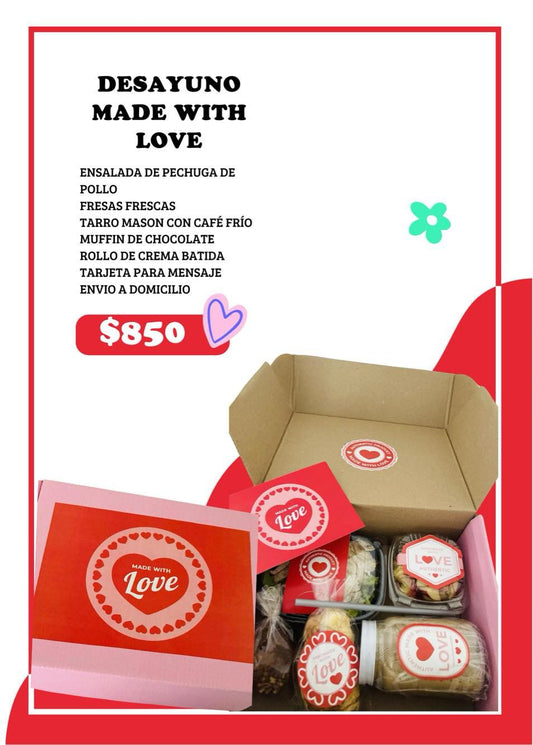 💖 Desayuno Sorpresa Made with Love 🍓🥐