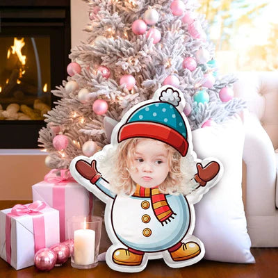Cojín Navideño Mágico Personalizado: La Cara de tu Niño (Fotomontaje)