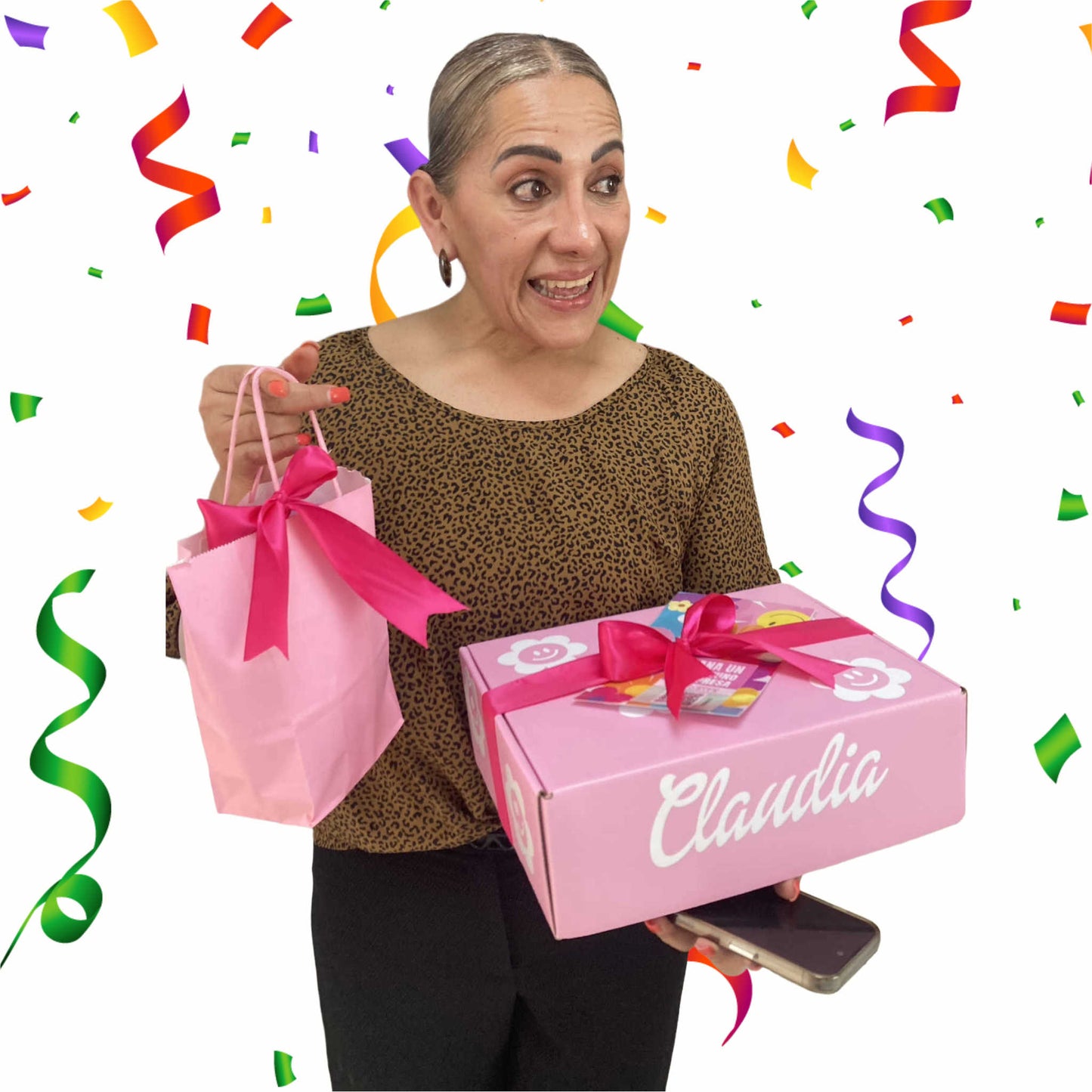 Box Birthday Color Rosa Desayuno Sorpresa de Cumpleanos